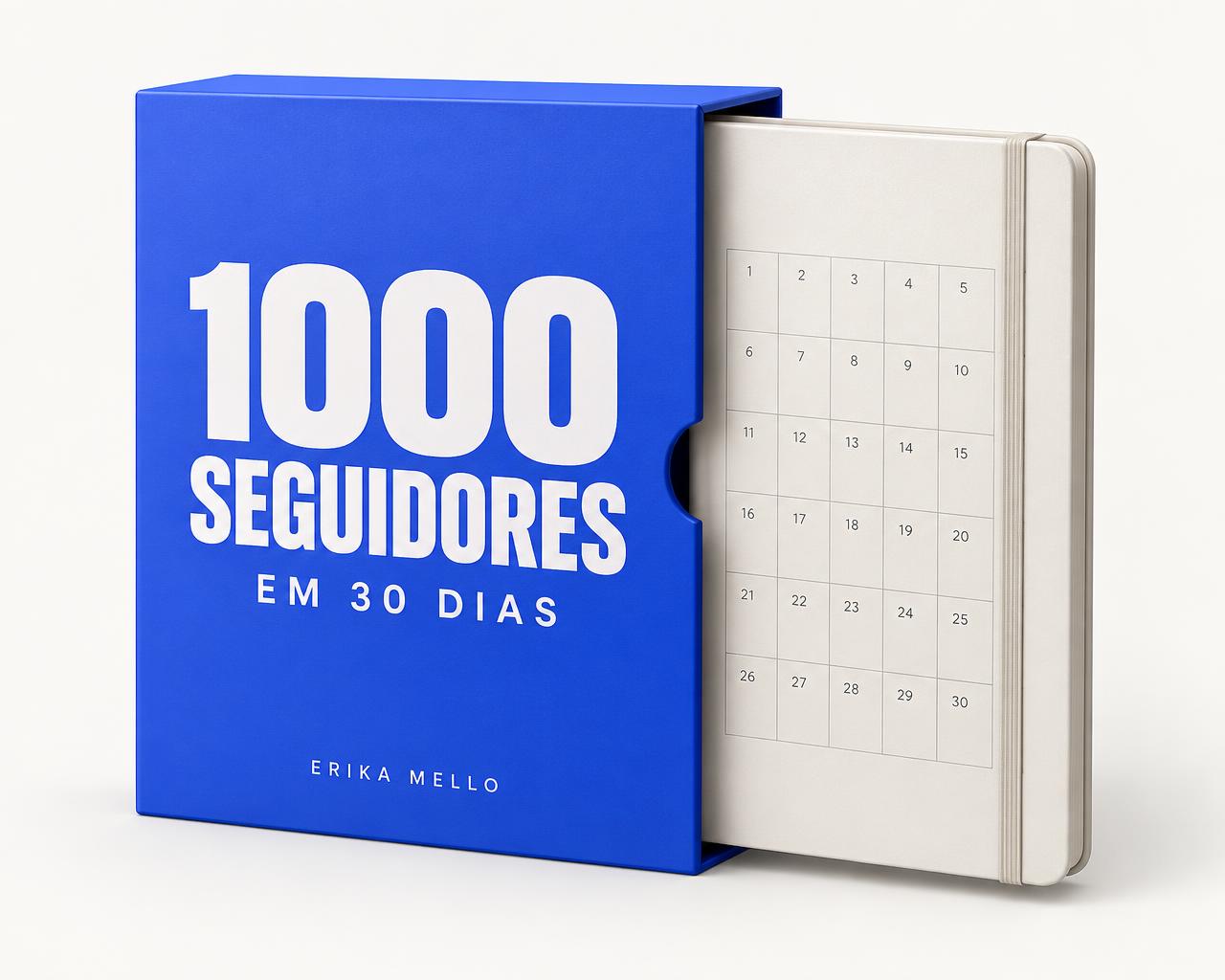 Mockup do curso Desafio: 1000 Seguidores no Instagram em 30 Dias