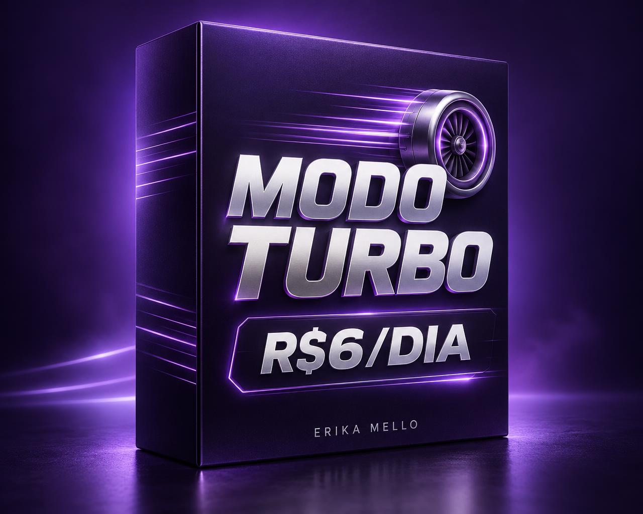 Mockup do curso Seguidores Modo Turbo — Anúncios de R$6/dia