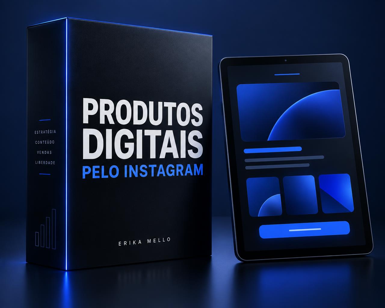 Mockup do curso Como Vender Produtos Digitais pelo Instagram